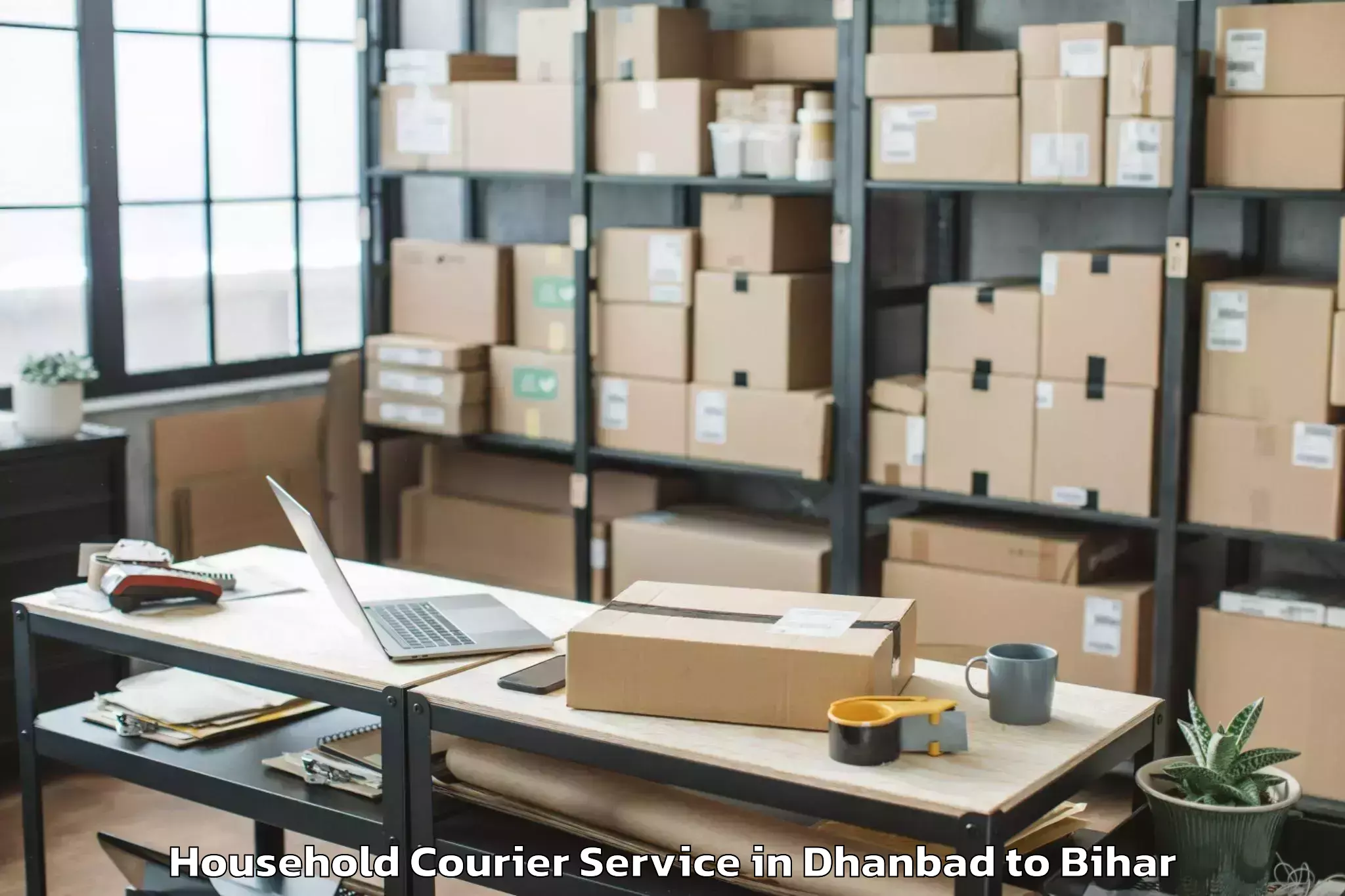 Dhanbad to Nagar Nausa Household Courier